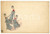 1900 ca HUMOUR Three women doing round dance ILLUSTRATED Postcard FP NV  Cartolina postale d'epoca, non viaggiata.CONDIZIONI: FAIRFORMATO: FP    originale e autentica 1