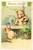 1910 ca BONNE ANNÉE Pigs playing the lottery - Embossed Postcard FP VG  Cartolina postale d'epoca, viaggiata ma con affrancatura rimossa. POOR/danneggiato Lievi smussature agli angoli, piccolo strappo al margine inferiore Formato: FP originale e autentica 1