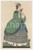 1915 ca Artist Erich GRUNER - Mode von 1860 - Woman reading *Postcard Cartolina postale d'epoca, non viaggiata.  FAIR/discreto macchie di umidità e residui cartacei al verso Formato: 9x14 cm originale e autentica 1