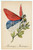 1917 WW1 MONTENEGRO as a butterfly woman - Postcard PROPAGANDA Ed. AUX ALLIES  Cartolina postale d'epoca, di propaganda francese, che rappresentava le nazioni alleate come donne-farfalla.Scritta nel 1917, ma non viaggiata.EDITORE: Aux Alli&eacute;s - Paris GOOD/buono ma lievi piegature angolari Formato: 9x14 cm originale e autentica 1