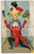 1900 ca VINTAGE EROTIC Man pay homage to a woman - Optical illusion - Postcard  Cartolina d'epoca, non viaggiata.CONDIZIONI: F (piegature angolari)FORMATO: FP    originale e autentica 1