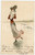 1904 Woman skating on ice - Ilustrated old postcard  Cartolina postale d'epoca, illustrata, viaggiata.CONDIZIONI: GFORMATO: FP    originale e autentica 1