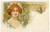 1902 ART NOUVEAU - Mosaic - Lady with lilies - Illustrated postcard  Cartolina postale d'epoca, viaggiata.CONDIZIONI: GFORMATO: FP    originale e autentica 1