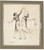 1950 ca ART - FRANCE - La Gavotte - Couple dancing - Drawing 15x17 cm  Disegno originale a china su carta, montato su cartoncino leggero. GOOD/buono  Formato: 15x17 cm originale e autentica 1