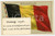 1920 ca BELGIQUE Message Royal - Flag of Belgium - Embossed postcard FP NV  Cartolina postale d'epoca, non viaggiata.Il messaggio al verso &egrave; scritto su cartoncino applicato alla cartolina. FAIR/discreto Lievi smussature agli angoli Formato: FP originale e autentica 1