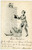1902 HUMOUR Couple bringing money from a lucky pig - Vintage postcard  Cartolina postale d'epoca, viaggiata.CONDIZIONI: G (lieve piegatura all'angolo inferiore sinistro)FORMATO: FP    originale e autentica 1