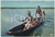Cartolina originale da collezione 1960 AFRIQUE EN COULEURS ScÃ¨ne africaine sur le fleuve NU ETHNIQUE Carte postale 1