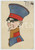 1913 ARMÉE FRANÇAISE - SATIRE Armée française - Officier avec monocle - Postcard  Cartolina postale d'epoca, viaggiata. FAIR/discreto Lievi smussature agli angoli Formato: FP originale e autentica 1