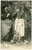 1910 ca ROCAMADOUR (OCCITANIE) Le péché de la voisine - Carte postale COUTUMES  Cartolina postale d'epoca, non viaggiata.CONDIZIONI: GFORMATO: FP    originale e autentica 1