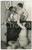 Fotografia d epoca originale 1930 ca VINTAGE EROTIC Threesome  Two women and a man  Photo 9x14 cm 1