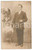 1915 ca ITALIA Ritratto maschile con vaso fiorito - Foto cartolina VINTAGE  Fotografia d'epoca, in formato cartolina postale. FAIR/discreto piegatura al lato destro; piccole abrasioni Formato: 9x14 cm originale e autentica 1