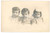 Fotografia d epoca originale 1920 ca CUNEO Ritratto di tre fratellini  Foto A. SCOFFONE  14x9 cm 1
