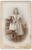 1910 ca BUDAPEST Ritratto di bambina con la bambola - Foto KIRSCHWENG CDV  Fotografia d'epoca, su cartoncino rigido.  GOOD/buono  Formato: 6x10 cm originale e autentica 1