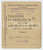 1959 TRIESTE Teatro Verdi - Tessera per ingresso al Castello di San Giusto