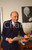 35mm vintage slide* 1990ca EDITORIA Livio GARZANTI ritratto nel suo studio (8)