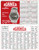 Oggetto da collezione cartaceo 1972 ROAMER ROCKSHELL Mark I Orologio anfibio Calendario Calcio Serie A 1