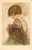 Cartolina originale da collezione 1930 ca COSTUMI Donna con fermaglio Illustrazione Tito CORBELLA Cartolina FP VG 1