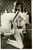Fotografia d epoca originale 1955 EROTICA VINTAGE Naked lady on the floor with candles and wine REAL PHOTO 1