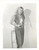 Fotografia d epoca originale 1965 ca USA  EROTICA VINTAGE Woman posing in silk vest PHOTO 1