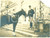Fotografia d epoca originale 1915 ca BYGDOY NORVEGIA Re HAAKON VII con il suo cavallo Foto DANNEGGIATA 1