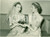 Fotografia d epoca originale 1952 LONDON Moda della Corona in mostra da Norman HARNETT Modella Jane CHORLEY 1