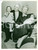 Fotografia d epoca originale 1950 ca PARIS Cantante jazz Ray VENTURA con moglie e figlie Fotografia 1