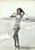 Fotografia d epoca originale 1950 ca FRANCIA FranÃ§oise PREVOST in bikini in riva al mare Foto DANNEGGIATA 1
