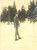 Fotografia d epoca originale 1915 ca NORVEGIA? Re Haakon VII con gli sci Fotografia 1
