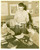 Fotografia d epoca originale 1955 ca LANGLEY USAF Allievi RECONNAISSANCE TECHNICAL SQUADRON studiano mappe 1