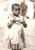 Fotografia d epoca originale 1970 ca KORHOGO COSTA D AVORIO Bambina indigena con vestito ricamato FOTO 12x9 1