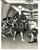 Fotografia d epoca originale 1965 ca PARIS MODA VINTAGE Modella sfila con abito nero e camicetta a pois 1