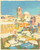 Fotografia d epoca originale 1950 ca MONTE SANT ANGELO FG Panorama innevato Fotografia COLORATA A MANO 1