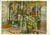 Cartolina originale da collezione 1955 ca PADOVA Tomba di Sant Antonio Cartolina colorata a tempera NV 1