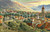 Cartolina originale da collezione 1910 ca MERANO BZ Veduta da passeggiata TAPPEINERWEG verso MENDEL ILLUSTRATA 1