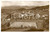 Cartolina originale da collezione 1934 BASELGA DI PINE  TN Panorama e campo da tennis di MIOLA ANIMATA FP NV 1