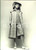 Fotografia d epoca originale 1960 ca MILANO MODA Modella con cappotto a quadri e cappello in pelliccia 1