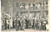 Cartolina originale da collezione 1905 OPERA CYRANO DE BERGERAC Ier acte  Hotel de Bourgogne Carte postale 1