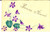 Cartolina originale da collezione 1910 ca FRANCIA Cartolina augurale Anno Nuovo DIPINTA A MANO con violette 1