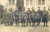 Fotografia d epoca originale 1915 ca WW1 FRANCIA Ufficiali del 357Â° reggimento fanteria in cortile Foto FP 1