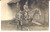Fotografia d epoca originale 1919 AACHEN GERMANIA Militare a cavallo posa con un commilitone Foto 1