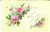 Cartolina originale da collezione 1907 FRANCIA Cartolina BONNE ANNEE con fiori rosa DIPINTA A MANO 1
