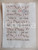 Libro, pubblicazione d epoca 1600 ca ANTIFONARIO ROMANO Pagina manoscritta rosso nero Salmo MIRABILIS DEUS 1
