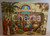 Oggetto da collezione cartaceo 1922 AOSTA Natività  di Gesù con i Re Magi Diorama POPUP 12x9 cm 1