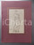 Stampa, bozzetto originale 1920 ca ARTE Une romaine  Jardin du Pape Planche 113 Dessin nÂ° 142 28x38 cm 1