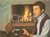 Autografo originale 1966 MUSICA Cantante ADAMO  suona davanti al camino Foto seriale con AUTOGRAFO 1