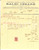 Documento originale, autentico 1926 MORTARA PV Tappezziere Cesare BALDI Conto per affitto mobili Fattura 1