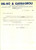 Autografo originale 1953 VERRUA PO PV Officina meccanica DEL BO e GARBAGNOLI Preventivo pozzi 1