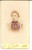 Fotografia d epoca originale 1890 ca LILLE F Donna in abito di velluto nero Foto vedova Paul CARLIER CDV 1