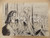 Opera d’arte autentica 1969 MILANO PIGI Damine che non sanno Manifestazione Tavola ORIGINALE AUTOGRAFA 1