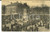 Cartolina originale da collezione 1907 LUXEMBOURG La place Guillaume II avec monument Carte postale ANIMEE 1